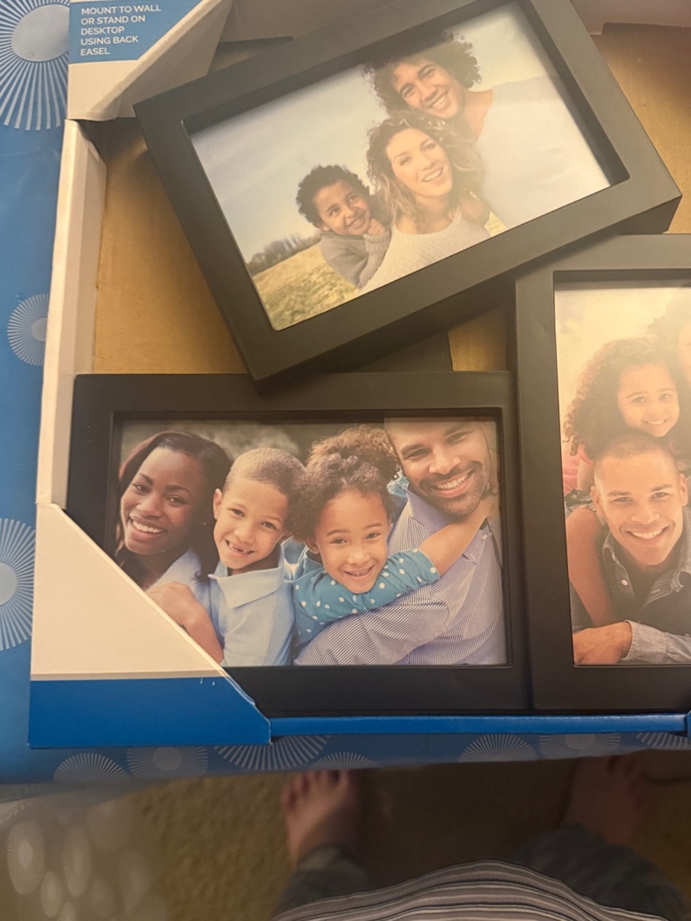 Home Interiors Black Multi-Opening Photo Frame